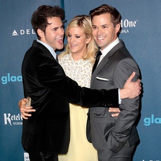 Jayson Blair, Georgia King, Andrew Rannells in 24th Annual GLAAD Media Awards - Arrivals