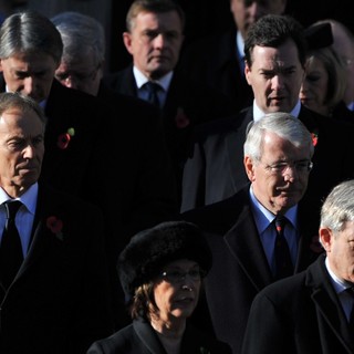 Tony Blair, John Major, George Osborne, John Bercow in Sunday Commemorating Sacrifices of The Armed Forces