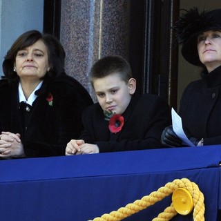 Cherie Blair, Leo Blair in Sunday Commemorating Sacrifices of The Armed Forces