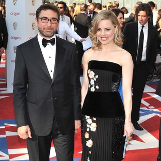 Jean-David Blanc, Melissa George in The 2012 Arqiva British Academy Television Awards - Arrivals