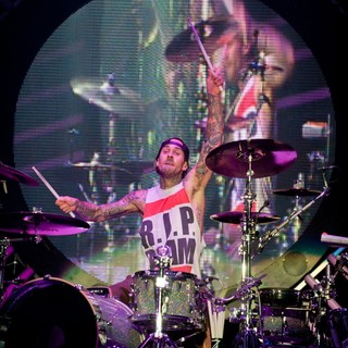 Travis Barker, Blink-182 in Leeds Festival 2010 - Day 2