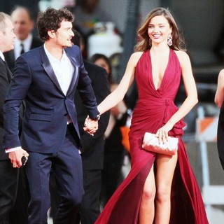 Orlando Bloom, Miranda Kerr in 70th Annual Golden Globe Awards - Arrivals
