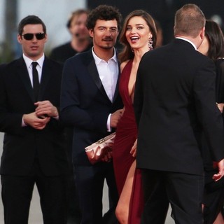 Orlando Bloom, Miranda Kerr in 70th Annual Golden Globe Awards - Arrivals