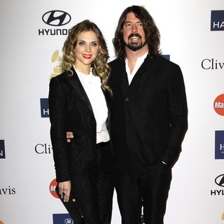 Jordyn Blum, Dave Grohl in Clive Davis and The Recording Academy's 2013 Pre-Grammy Gala and Salute to Industry Icons