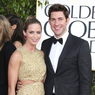Emily Blunt, John Krasinski in 70th Annual Golden Globe Awards - Arrivals