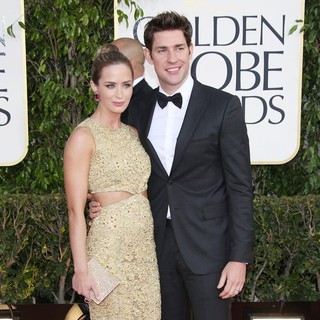 Emily Blunt, John Krasinski in 70th Annual Golden Globe Awards - Arrivals