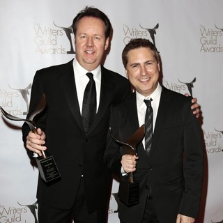 Dave Boone, Paul Greenberg in 2013 Writers Guild Awards - Press Room