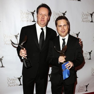 Dave Boone, Paul Greenberg in 2013 Writers Guild Awards - Press Room