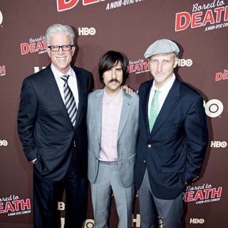 Ted Dansen, Jason Schwartzman, Jonathan Ames in Premiere of "Bored to Death" Season 2 - Arrivals