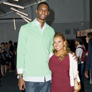 Chris Bosh, Adrienne Williams in Mercedes-Benz IMG New York Fashion Week Spring-Summer 2011