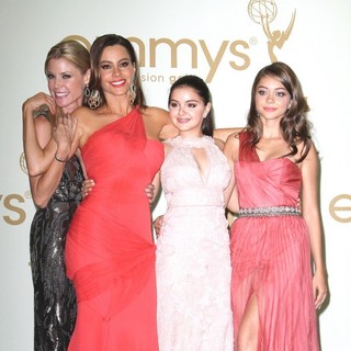 Julie Bowen, Sofia Vergara, Ariel Winter, Sarah Hyland in The 63rd Primetime Emmy Awards - Press Room