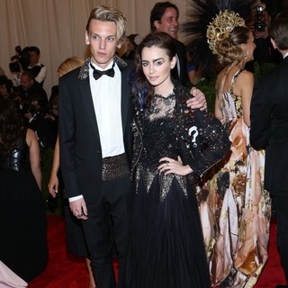 Lily Collins in PUNK: Chaos to Couture Costume Institute Gala - bower-collins-chaos-to-couture-costume-institute-gala-01