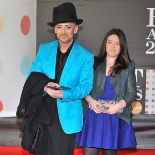 Boy George in The 2013 Brit Awards - Arrivals - boy-george-2013-brit-awards-02