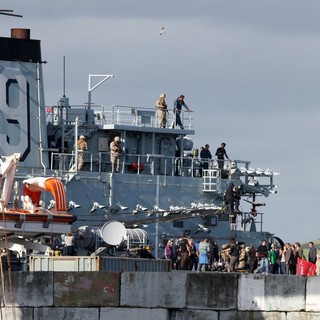 Filming Scenes Onboard A Warship for New Movie World War Z