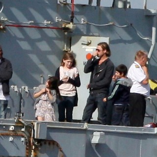 Filming Scenes Onboard A Warship for New Movie World War Z