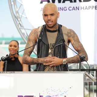 Chris Brown in BET Awards 2013 Press Conference - braxton-brown-bet-awards-2013-press-conference-01