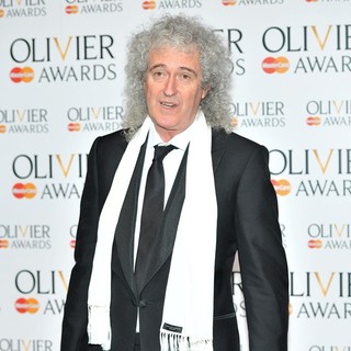 Queen in The Olivier Awards 2013 - Press Room - brian-may-olivier-awards-2013-press-room-01