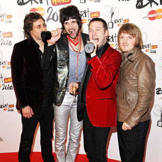 Kasabian in The BRIT Awards 2010 - 30th Anniversary - Press Room