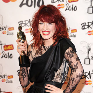 Florence Welch, Florence and the Machine in The BRIT Awards 2010 - 30th Anniversary - Press Room