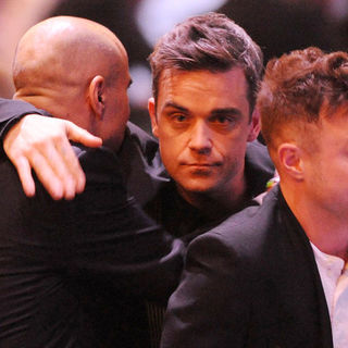 Robbie Williams in The BRIT Awards 2011 - Inside