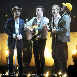 Mumford & Sons in The BRIT Awards 2011 - Inside