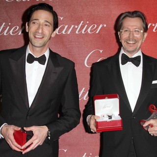 Adrien Brody, Gary Oldman in The 23rd Annual Palm Springs International Film Festival Awards Gala - Press Room