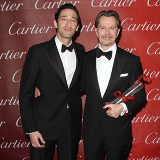 Adrien Brody, Gary Oldman in The 23rd Annual Palm Springs International Film Festival Awards Gala - Press Room