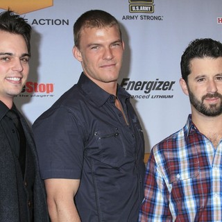 Darin Brooks, Alan Ritchson, Chris Romano in Spike TV's 7th Annual Video Game Awards at The Nokia Event Deck