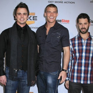 Darin Brooks, Alan Ritchson, Chris Romano in Spike TV's 7th Annual Video Game Awards at The Nokia Event Deck