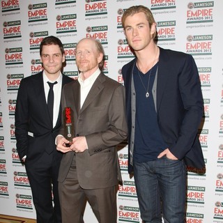 Daniel Bruhl, Ron Howard, Chris Hemsworth in The Empire Film Awards 2012 - Press Room