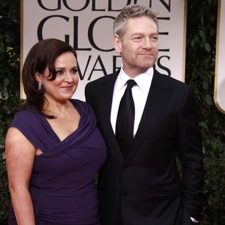 Lindsay Brunnock, Kenneth Branagh in The 69th Annual Golden Globe Awards - Arrivals