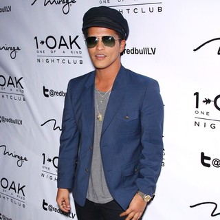 Bruno Mars in Bruno Mars Arrives to Perform Live at Debut of One of A Kind Tuesdays