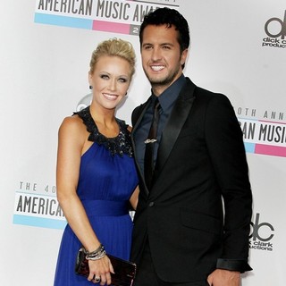 Caroline Bryan, Luke Bryan in The 40th Anniversary American Music Awards - Arrivals