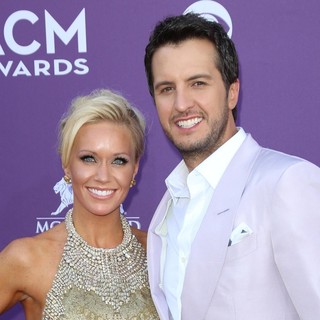 Caroline Bryan, Luke Bryan in 48th Annual ACM Awards - Arrivals