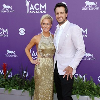 Caroline Bryan, Luke Bryan in 48th Annual ACM Awards - Arrivals