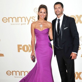 Brooke Burke, David Charvet in The 63rd Primetime Emmy Awards - Arrivals