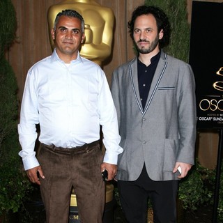 Emad Burnat, Guy Davidi in 85th Academy Awards Nominees Luncheon