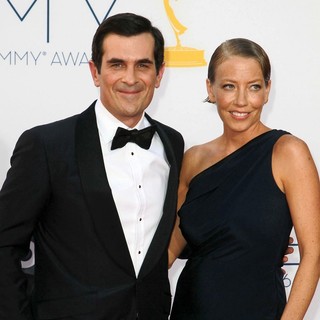 Ty Burrell, Holly Burrell in 64th Annual Primetime Emmy Awards - Arrivals