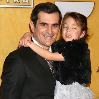 Ty Burrell, Aubrey Anderson-Emmons in 19th Annual Screen Actors Guild Awards - Press Room