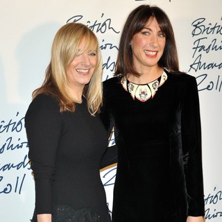 Sarah Burton, Samantha Cameron in British Fashion Awards 2011 - Press Room