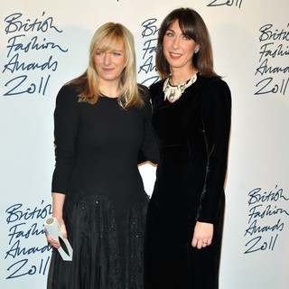 Sarah Burton, Samantha Cameron in British Fashion Awards 2011 - Press Room