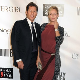 Arpad Busson, Uma Thurman in The 2010 Keep A Child Alive Black Ball - Arrivals