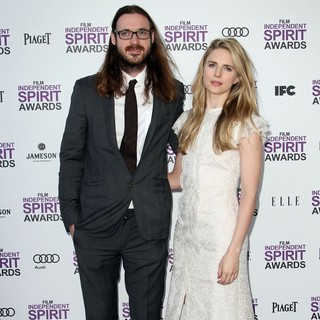 Mike Cahill, Brit Marling in 27th Annual Independent Spirit Awards - Arrivals