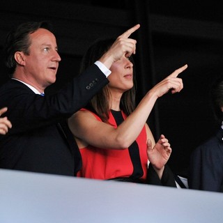 David Cameron, Samantha Cameron, Princess Anne in The Opening Ceremony of The London 2012 Olympic Games