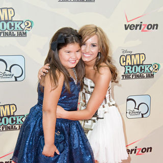 Madison De La Garza, Demi Lovato in World Premiere of 'Camp Rock 2: The Final Jam'
