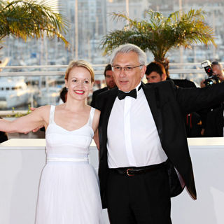 Frida Kempff, Serge Avedikian in 2010 Cannes International Film Festival - Day 12 - Palme d'Or Closing Ceremony Red Carpet Arrivals