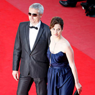Marc Recha, Emmanuelle Devos in 2010 Cannes International Film Festival - Day 12 - Palme d'Or Closing Ceremony Red Carpet Arrivals