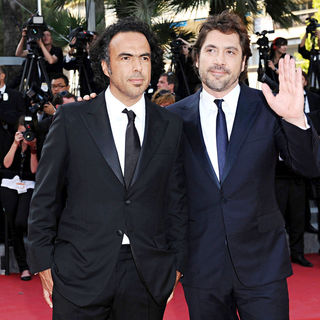 Alejandro Gonzalez Inarritu, Javier Bardem in 2010 Cannes International Film Festival - Day 12 - Palme d'Or Closing Ceremony Red Carpet Arrivals