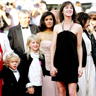Charlotte Gainsbourg, Salma Hayek in 2010 Cannes International Film Festival - Day 12 - Palme d'Or Closing Ceremony Red Carpet Arrivals