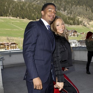 Nick Cannon, Mariah Carey in Mariah Carey and Nick Cannon Arrives to The Top of The Mountain Concert